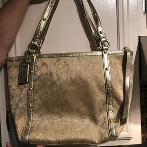 Gold Coach purse